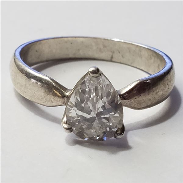 SILVER CZ RING SIZE 6