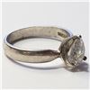 Image 2 : SILVER CZ RING SIZE 6