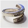 Image 2 : SILVER CZ RING SIZE 8