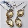 Image 1 : SILVER CITRINE(13.56CT) EARRINGS
