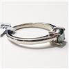 Image 2 : SILVER MOISSANITE(0.8CT) RING SIZE 7