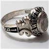 Image 2 : SILVER GEMSTONE RING SIZE 6.25