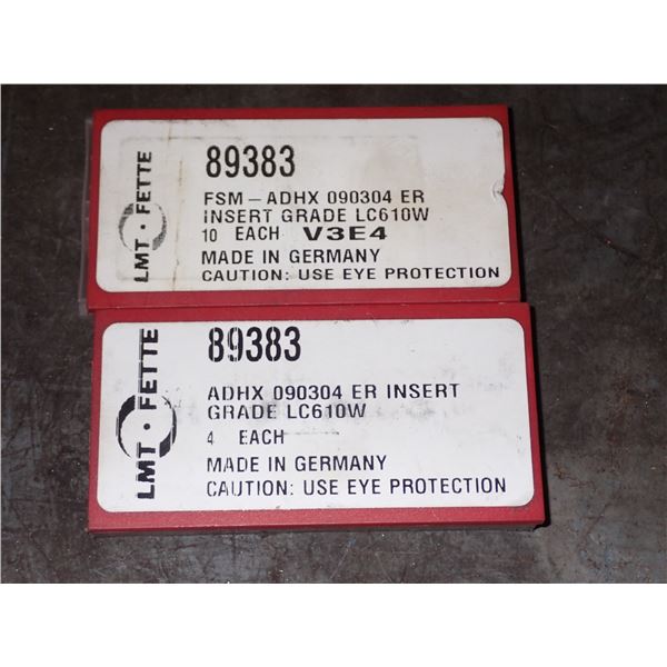 Lot of (14) Fette #ADHX 090304 ER LC610W Carbide Inserts