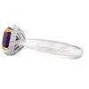 Image 3 : 18K Purple Sapphire Ring 1.88 ct