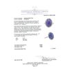 Image 5 : 13.60 ctw Tanzanite And Diamond Ring - 14KT White Gold
