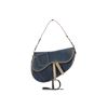 Image 1 : Dior Blue Denim Saddle Bag