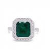 Image 3 : 18K Octogon Emerald Ring 1.99 ct