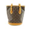 Image 2 : Louis Vuitton Brown Monogram Canvas Leather Bucket PM Shoulder Bag