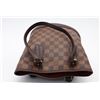 Image 4 : Louis Vuitton Damier Ebene Canvas Leather Marais Bucket Bag