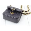 Image 4 : Chanel Vintage Black Quilted Leather Micro Mini Matelasse Flap Shoulder Bag