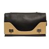 Image 1 : Prada Black Neutral Leather Dual Flap Double Turnlock Bag