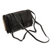 Image 3 : Prada Black Neutral Leather Dual Flap Double Turnlock Bag