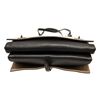 Image 5 : Prada Black Neutral Leather Dual Flap Double Turnlock Bag