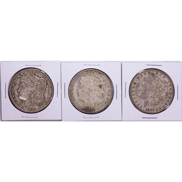 1889-1891 Morgan Silver Dollar Coin Collector's Set
