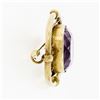 Image 6 : Antique Victorian 18k Yellow Gold Music Strings Brooch Lavender Purple Amethyst