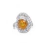 Image 1 : Platinum Yellow Sapphire Ring