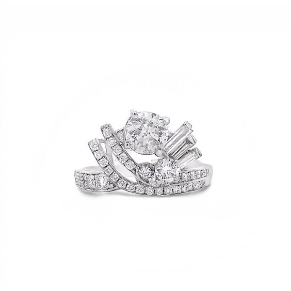 Designer Diamond Engagement Ring .88 ct