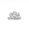 Image 1 : Designer Diamond Engagement Ring .88 ct