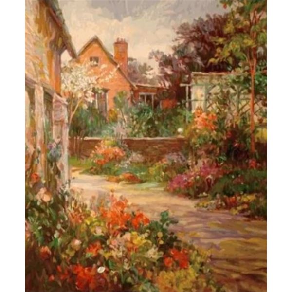 Chichester Garden by Henri Plisson on paper