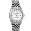 Image 2 : Rolex Mens White Index White Gold Fluted Bezel Datejust Wristwatch