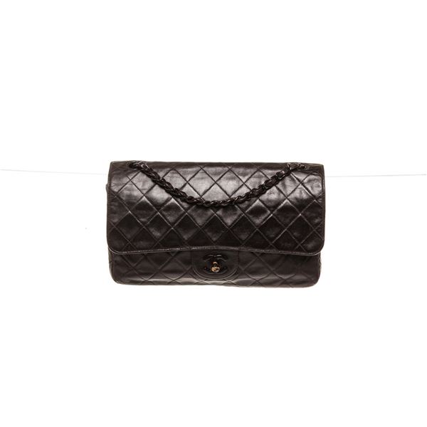 Chanel Black Lambskin Classic Single Flap Bag