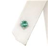 Image 3 : NEW 14k White Gold 0.35 ctw 3.5mm Round Brilliant Emerald Classic Stud Earrings