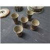 Image 2 : Multiple Metal Containers (some w/ Raised Design), Cups, etc, Misc Sizes