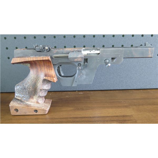 Walther GSP .32 Su W Long Wadcutter w/ Custom Wooden Hand Grip Made in W. Germany