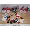 Image 2 : Lot of Christmas Ornaments - Vintage Santa Heads and Disney