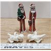 Image 1 : Vintage Father Christmas, Cherub Taper Rings Porcelain