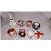 Image 2 : Vintage Porcelain, Ceramic Christmas Candle Holders and Figurines