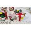 Image 4 : Vintage Porcelain, Ceramic Christmas Candle Holders and Figurines