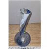 Image 3 : Hand Blown Glass Vase - Vintage - Artist Signature on bottom.