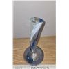 Image 4 : Hand Blown Glass Vase - Vintage - Artist Signature on bottom.