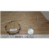Image 3 : Vintage Leah sophia Necklace; Avon Shell Necklace and Earrings