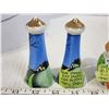 Image 3 : Salt & Pepper Shakers; Occupied Japan 1940's, Tower shaped-1920, Single Clown 60's