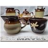 Image 3 : 3 Tone Glazed Stoneware - 8 pieces, Vintage 1960's