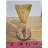 Image 4 : 2 Iridescent Carnival Glass Cornupoia Vases 1950's Pristine Condition