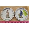 Image 2 : 5 Vintage Trinket Dishes- Blue Boy & Pinkie, Coat of Arms, German, Victorian