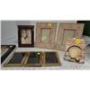 Image 3 : 6 Vintage Picture Frames; Brass, Wood, Porcelain