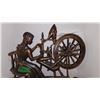Image 3 : Woman Spinning Wool - Genuine Coppercraft 1971 Large Wall Plaque