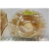Image 3 : 2 Iridencent Carnival Glass Bowls - Jeanette Glass Fluted 1950's - 10"
