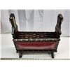 Image 1 : Ornate Handmade Wooden-Leather Rack - made in Spain