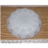 Image 2 : Anchor Hocking Milk Glass Deviled Egg Plate Fire King 22 K Gold Trim 60's-70's