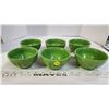 Image 1 : Gyphon Ware 6 Cups Beautiful Emerald Color - 1990's