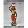 Image 2 : Hand Painted Ceramic Figurine - African - signed by artist.