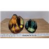 Image 2 : Blue Mountain Pottery Swan Planters - Green and Gold - Canada 1970's