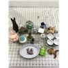 Image 1 : LOT OF MISC FIGURINES, CANDLE HOLDERS, SALT AND PEPPER SHAKERS, ETC