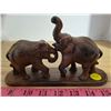 Image 1 : Vintage Hand Carved Elephants - Hardwood India - Good Luck Symbol