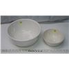 Image 2 : 2 Starburst Bowls Vintage Canada Ovenproof - 7" & 10.5"